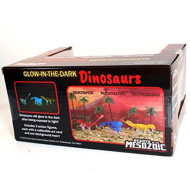 Creative Beast Beasts of the Mesozoic: GITD Dinosaur Figure 3-Pack