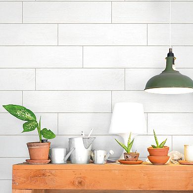 Tempaper Shiplap Peel and Stick Wallpaper