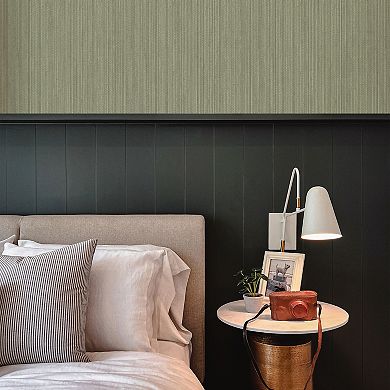Tempaper Faux Vertical Grasscloth Peel and Stick Wallpaper