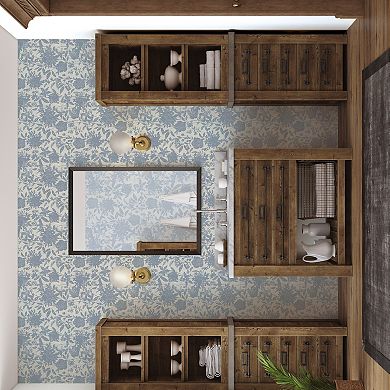 Tempaper Silhouette Floral Peel and Stick Wallpaper