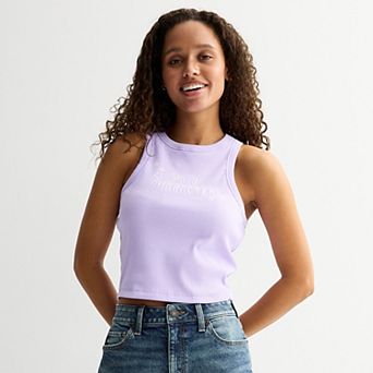 Juniors' Main Character High Neck Graphic Tank Top