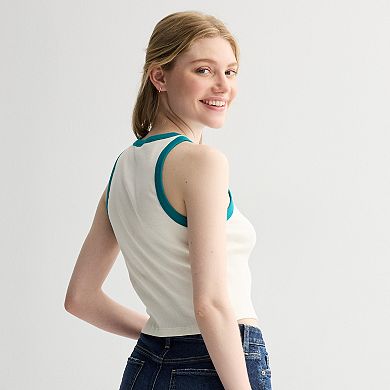 Juniors' Peanuts Snoopy Original 50 High Neck Graphic Tank Top