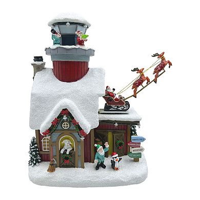 St. Nicholas Square® Animated LED North Pole Air Traffic Control Table Decor