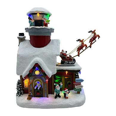 St. Nicholas Square® Animated LED North Pole Air Traffic Control Table Decor