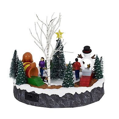 St. Nicholas Square® Animated LED Dog Playground Holiday Decor Figurine
