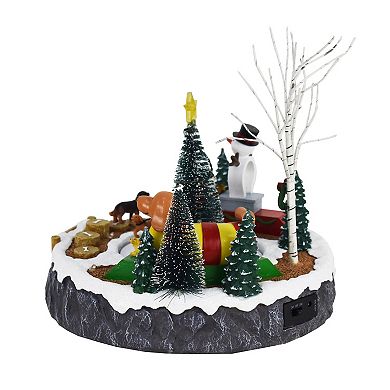 St. Nicholas Square® Animated LED Dog Playground Holiday Decor Figurine