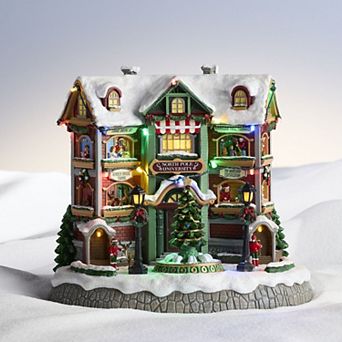 St. Nicholas Square® Light-Up Musical North Pole University Building Table Decor