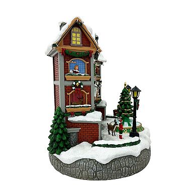 St. Nicholas Square® North Pole University Light-Up Musical Building Table Decor