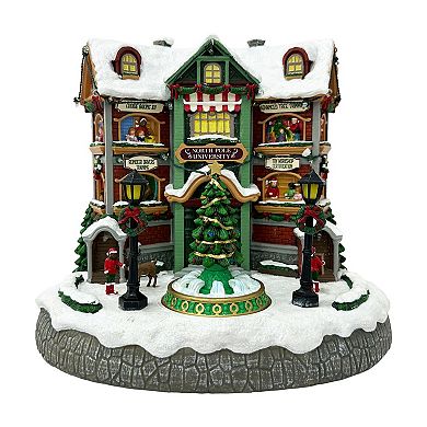 St. Nicholas Square® North Pole University Light-Up Musical Building Table Decor