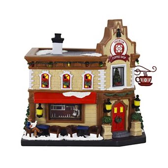 St. Nicholas Square® Light-Up Musical Premium Coffee Shop Table Decor