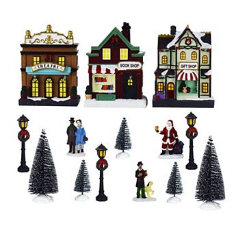 St. Nicholas Square® LED Town Center Village 14 pc Set Table Decor