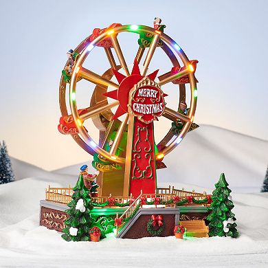 St. Nicholas Square® LED Musical Merry Christmas Ferris Wheel Table Decor