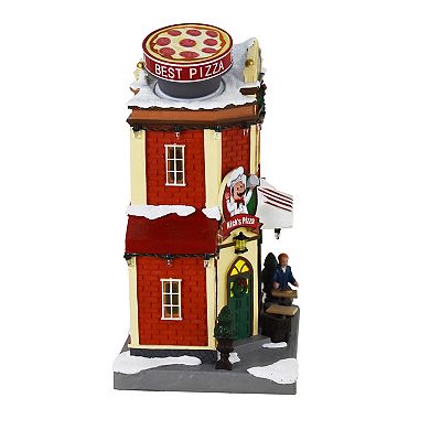 St. Nicholas Square® LED Nick's Pizza Shop Village Accessory Table Decor