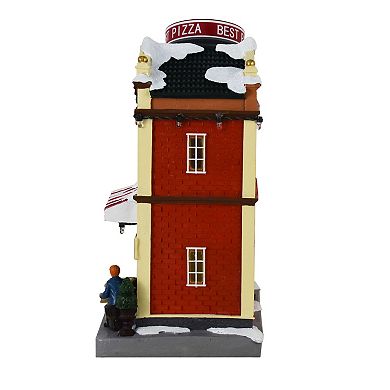 St. Nicholas Square® LED Nick's Pizza Shop Village Accessory Table Decor