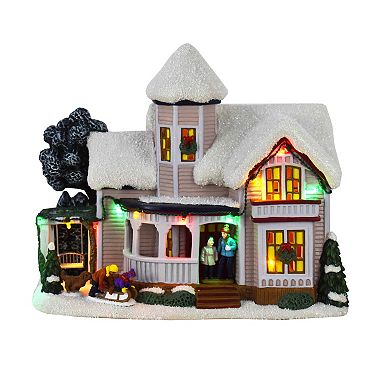 St. Nicholas Square Village Holiday House Figurine Table Decor