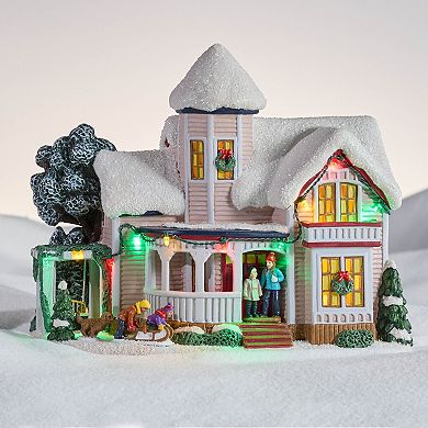 St. Nicholas Square Village Holiday House Figurine Table Decor