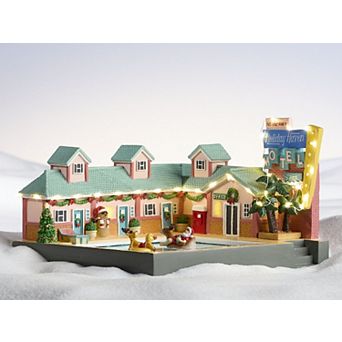 St. Nicholas Square® Village Holiday Haven Motel Lighted Table Decor