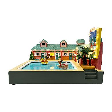 St. Nicholas Square Village Holiday Haven Motel Lighted Table Decor