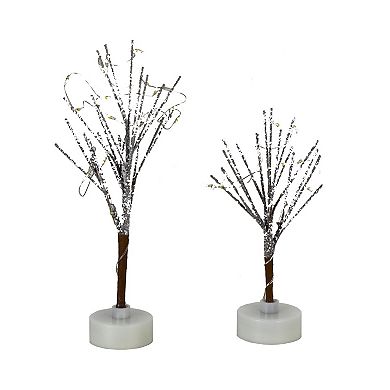 St. Nicholas Square LED Tree Set of 2 Table Decor