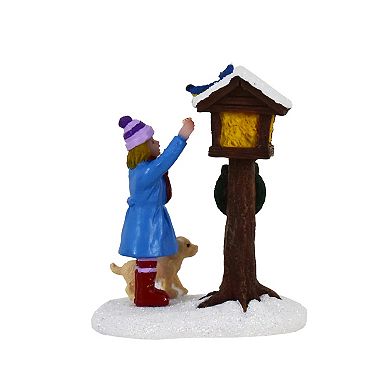 St. Nicholas Square Village Winter Bird Feeder Outdoor Decor
