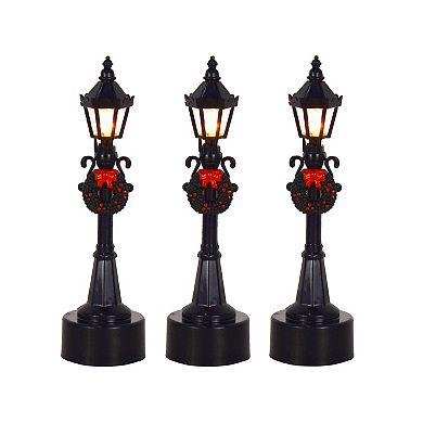St. Nicholas Square Village Wireless LED Streetlamp Outdoor Decor 3-pk.