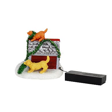 St. Nicholas Square® Festive Dog House Village Accessory Table Decor