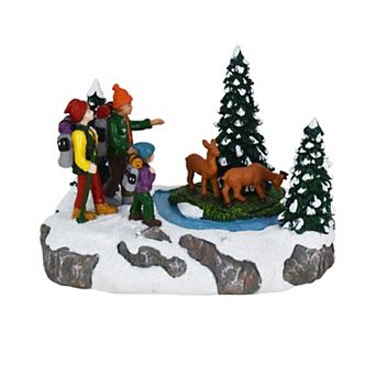 St. Nicholas Square® Village Winter Hike Figurine Table Decor