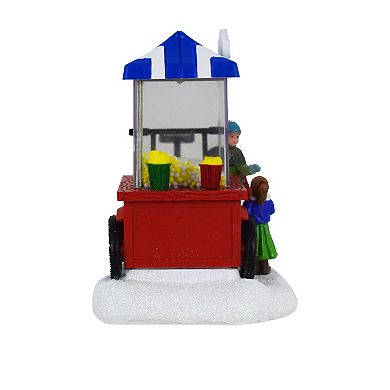 St. Nicholas Square Village Popcorn Cart Table Decor