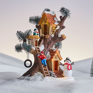 St. Nicholas Square Village Tree House Accessory Table Decor