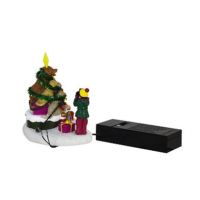 St. Nicholas Square Village Festive Dog House Outdoor Decor