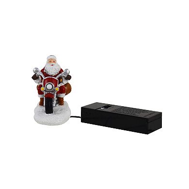 St. Nicholas Square Village Biker Santa Figurine Table Decor