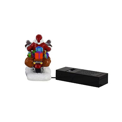 St. Nicholas Square Village Biker Santa Figurine Table Decor