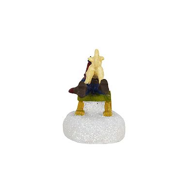 St. Nicholas Square Village Sledding Fun Figurine Table Decor