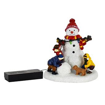 St. Nicholas Square® Village Snowman with Children Table Decor