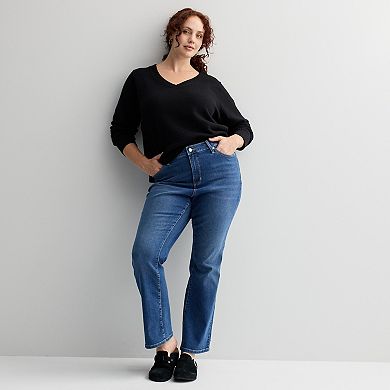 Plus Size Sonoma Goods For Life® Lightweight V-Neck Sweater
