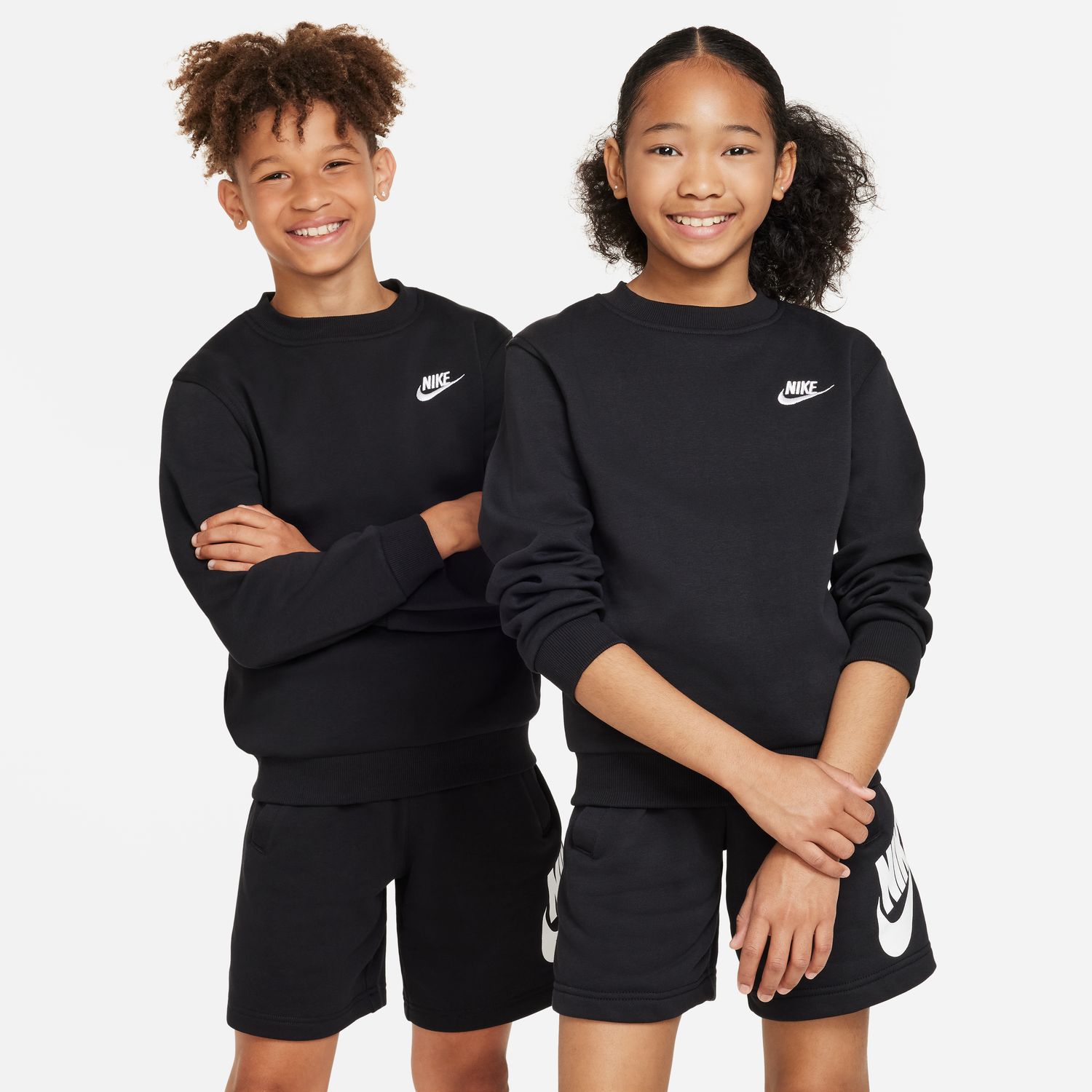 Детская толстовка Nike Club Fleece, цвет: Чёрный — фото 1