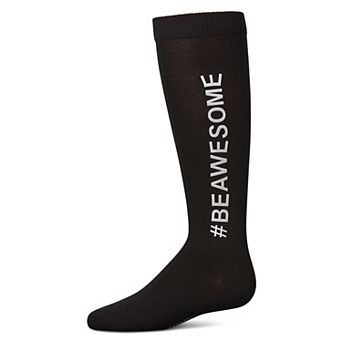 Girls' #BEAWESOME Knee High Socks