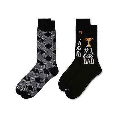 Men's 2 Pair Pack Novelty Profession Crew Socks
