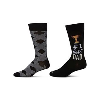 Men's 2 Pair Pack Novelty Profession Crew Socks