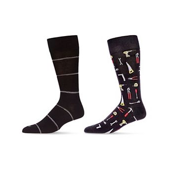 Men's 2 Pair Pack Novelty Profession Crew Socks