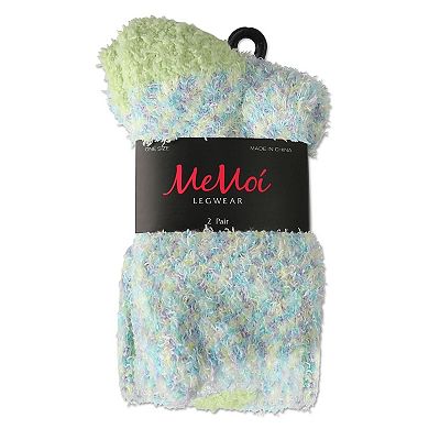 Women's 2 Pair Pack Tipped Cozy Crew Socks