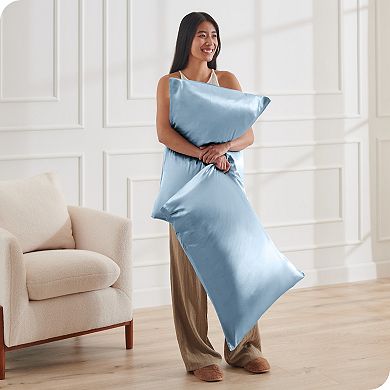 Satin Zipper Closure Pillowcase Set