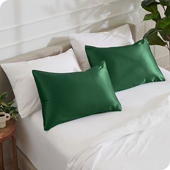 Satin Zipper Closure Pillowcase Set
