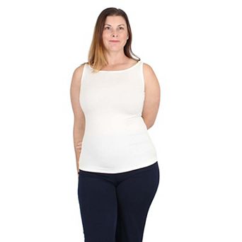 Natural Compact Modal Boat Neck Women's Tank