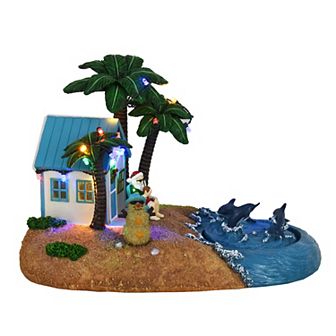 St. Nicholas Square® Santa's Beach House Village Accessory Table Decor