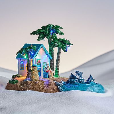 St. Nicholas Square® LED Santa's Beach House Village Accessory
