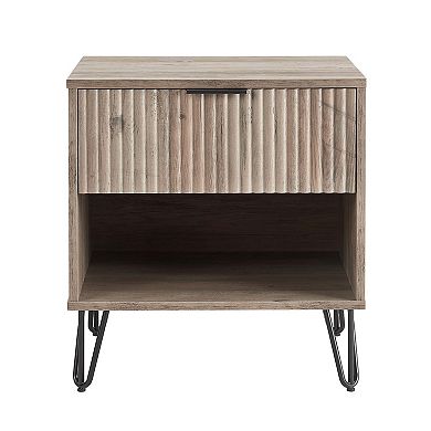 MANHATTAN COMFORT Dumbo Modern 1-Drawer Nightstand