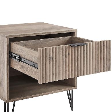 MANHATTAN COMFORT Dumbo Modern 1-Drawer Nightstand