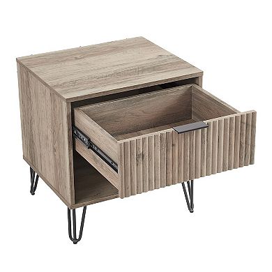 MANHATTAN COMFORT Dumbo Modern 1-Drawer Nightstand