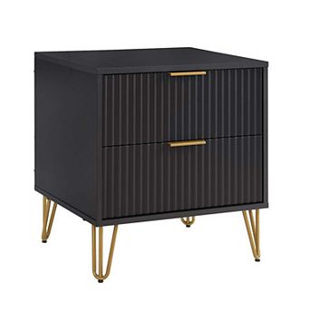 MANHATTAN COMFORT Dumbo Modern 2-Drawer Nightstand